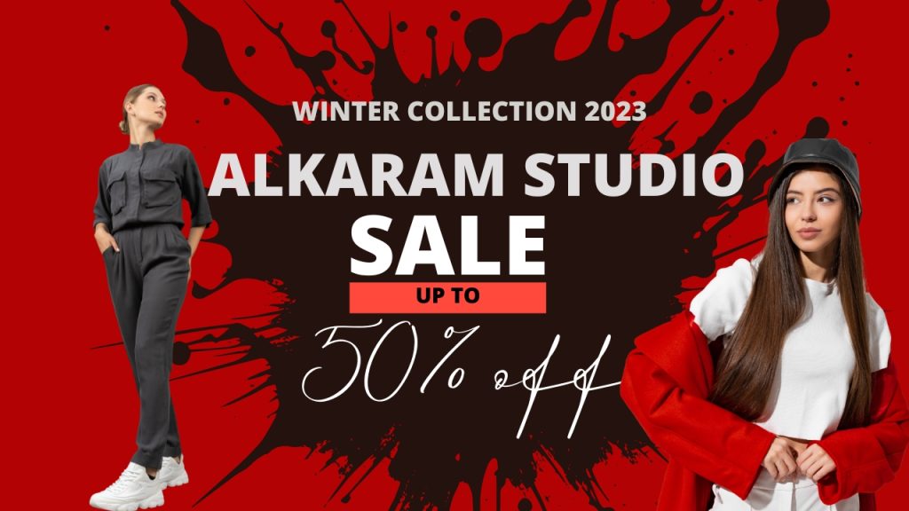 Alkaram Studio winter collection 2023-Sale